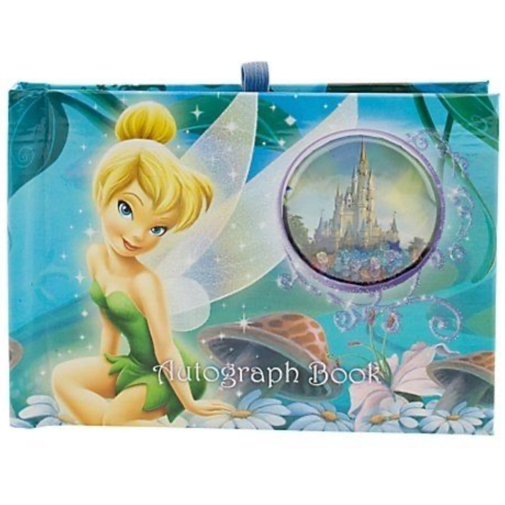 💚 NWT! Tinkerbell Autograph Book with Castle Design